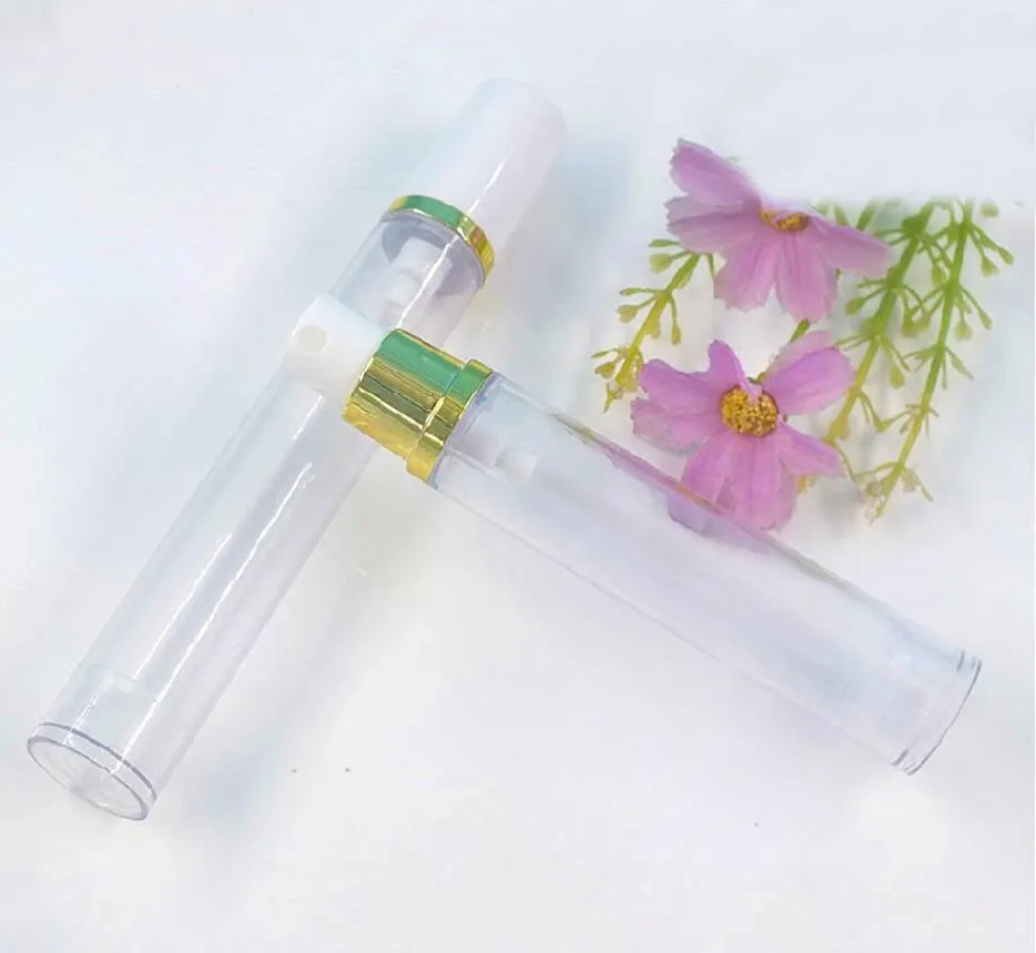 12ml 15ML クリアプラスチックエアレスボトル ゴールドポンプ ホワイト蓋 ローション/エマルジョン/美容液/アイエッセンス ファンデーション 化粧水 化粧品包装