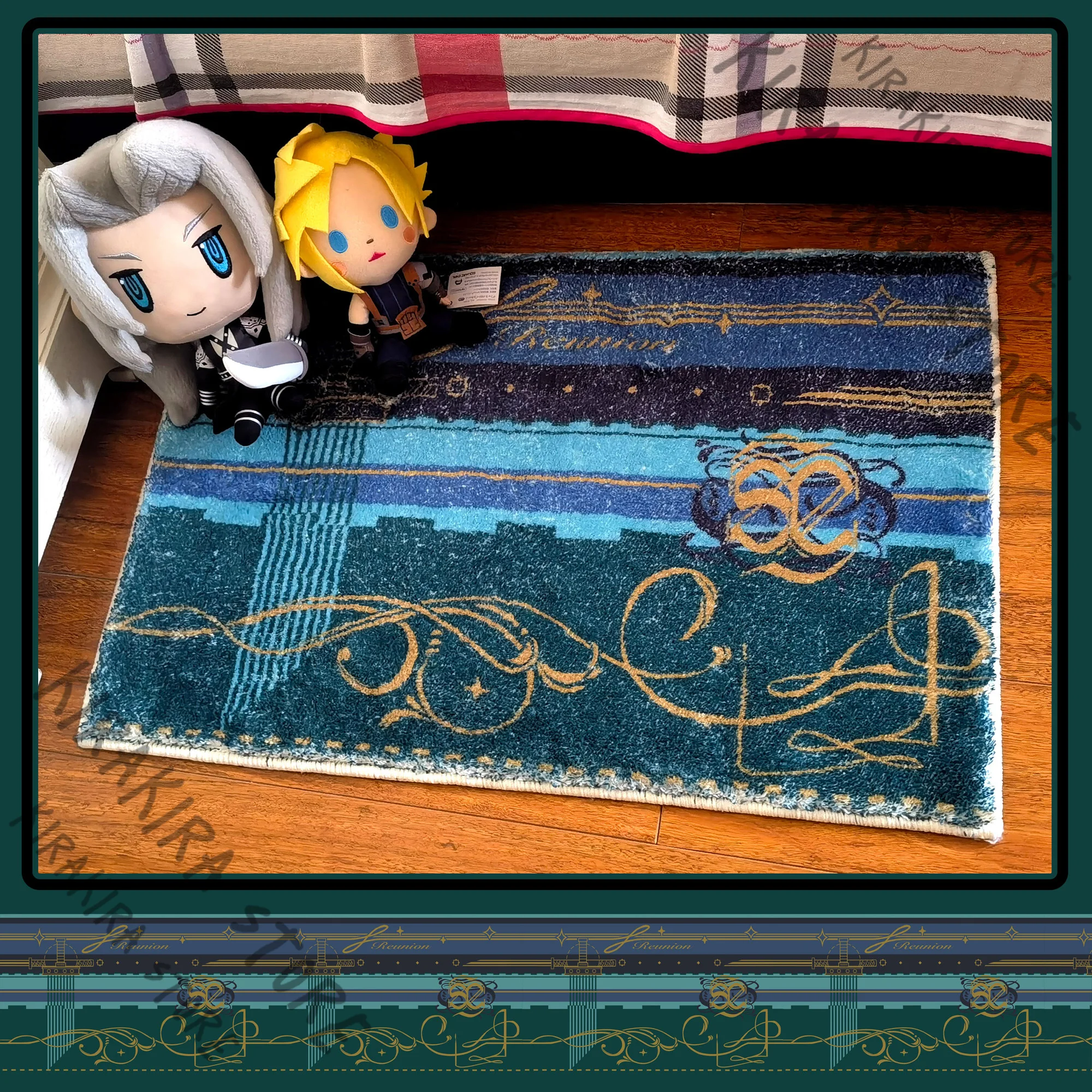 

Final Fantasy Faux Cashmere Sephiroth Cloud Strife Cosplay Carpet Ground Mat Creativity Bedroom Decor Rug Anime Footcloth Gift