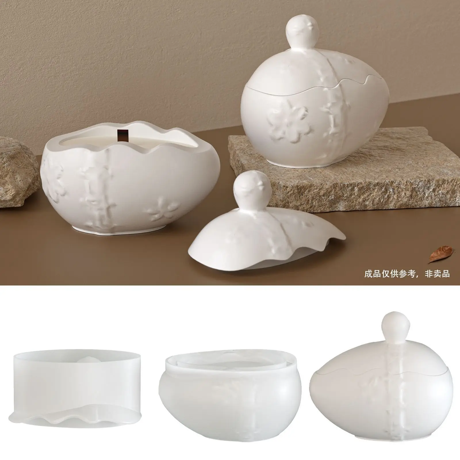 

Новая силиконовая форма для пасхальных украшений: банка для хранения, подсвечник в форме яйца и цветка, декоративные элементы для дома, формы для гипса