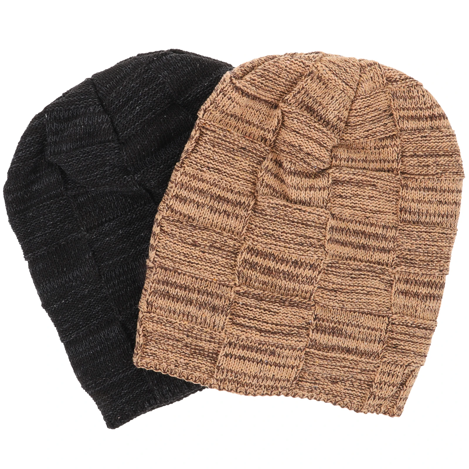 

2 Pcs Men Has Fleece Knitted Hat Beanies Hats Thicken Warm for Knitting Funny Man