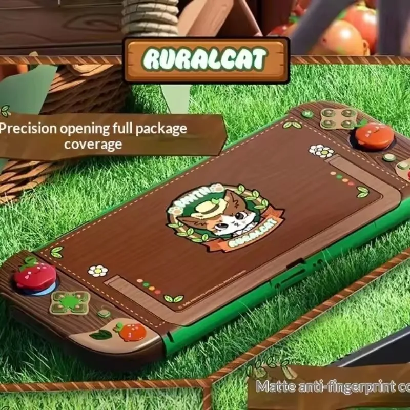 

Для Switch 2 Rural Cat: Комплект защиты от скольжения «Всё включено» 6-в-1, многофункциональный набор сумок для хранения с точными вырезами