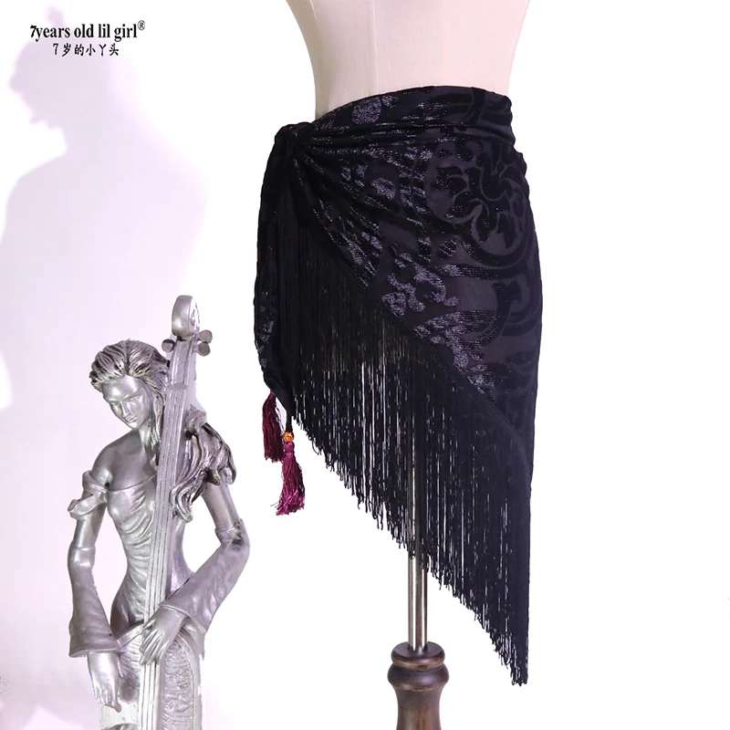 

Dance costumes Belly dance hot selling tribal waist chain triangle tassel hip towel CCB15