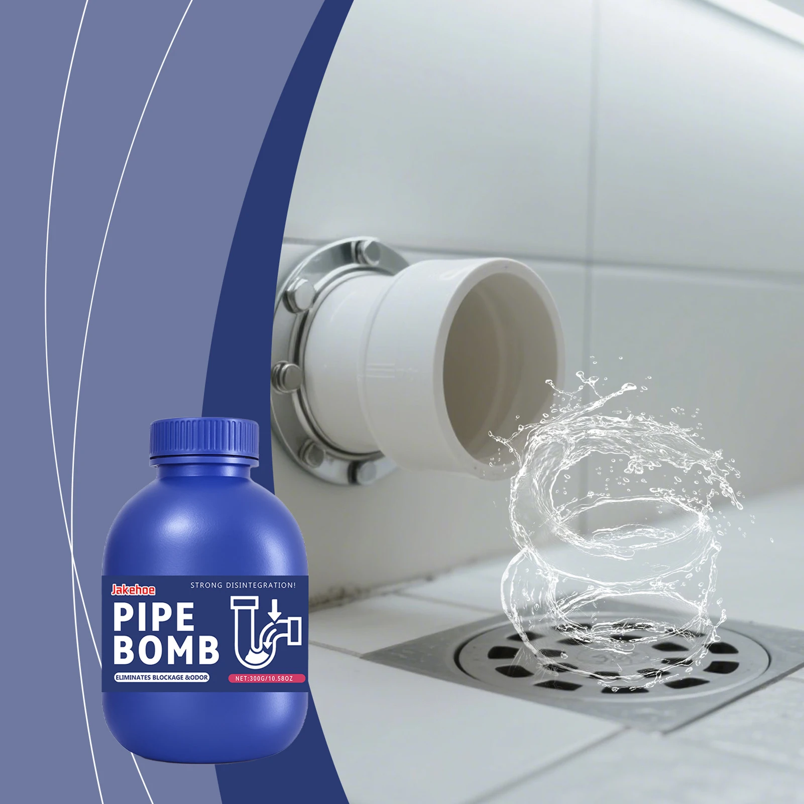 قوية استنزاف نظافة مسحوق المرحاض الأنابيب المجاري التجريف كلوسيستول للحمام #2