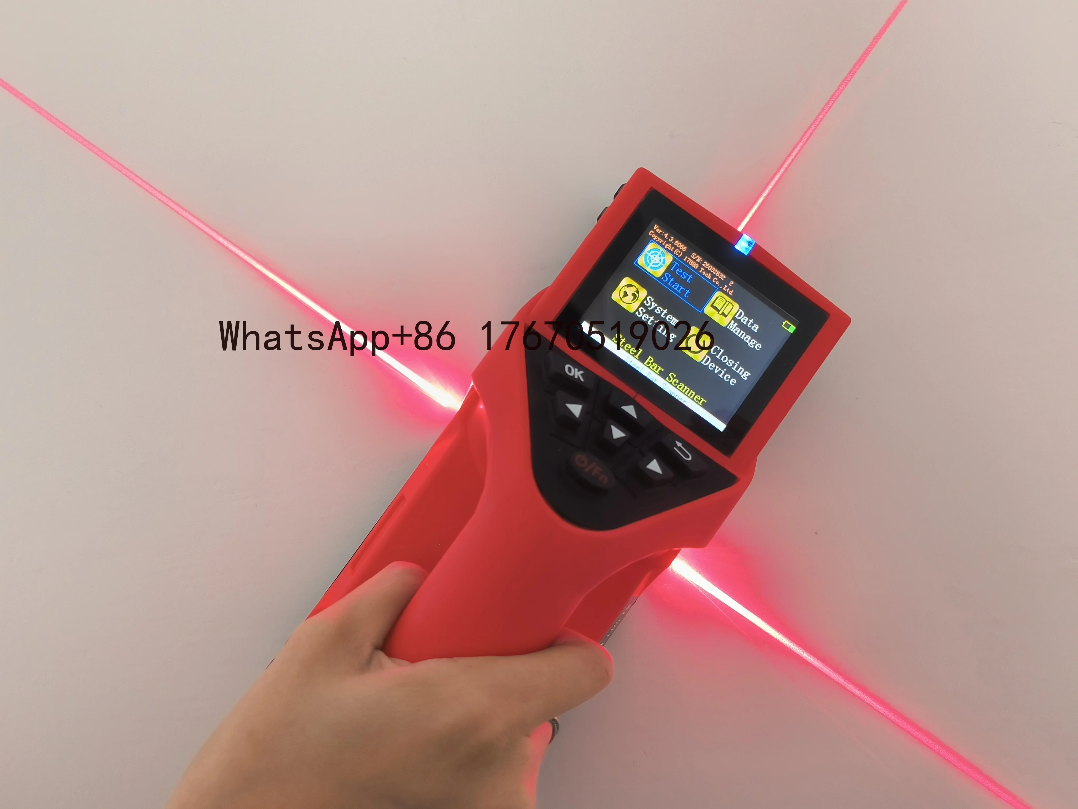 Positioning Metal Rebar Detector Scanner Concrete Rebar Locator Pachometer Concrete Steel Scanner