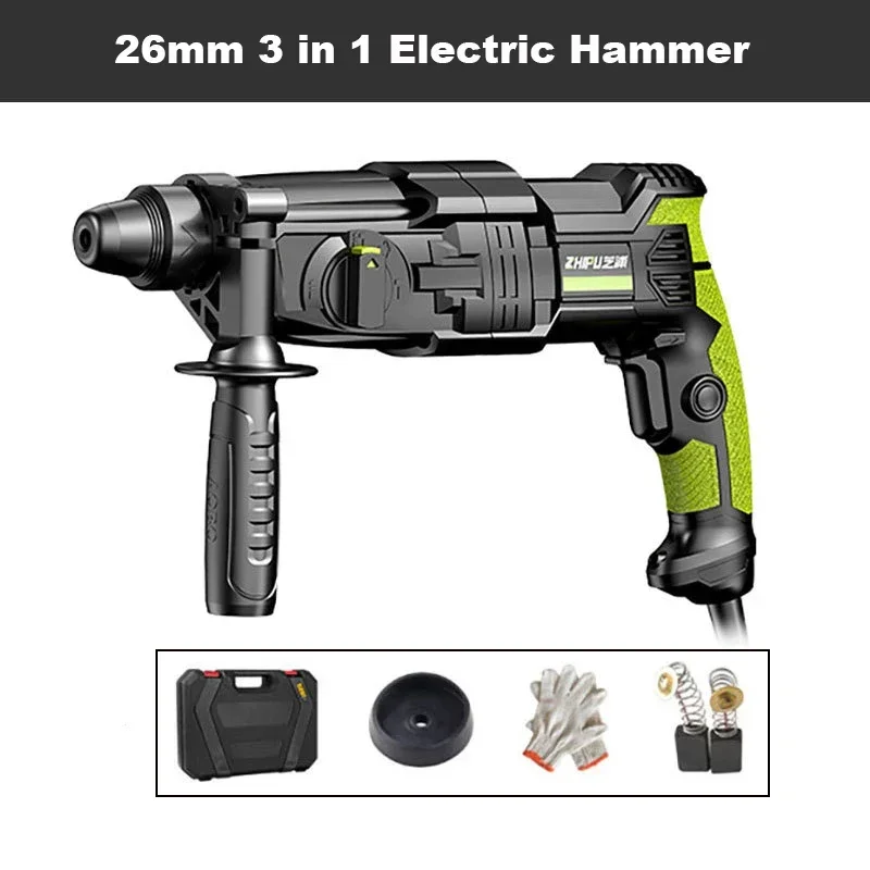 220V SDS Rotary Hammer Drill | 20/24/26mm Light      Impact Drill | Multifunctional Power Tool Set