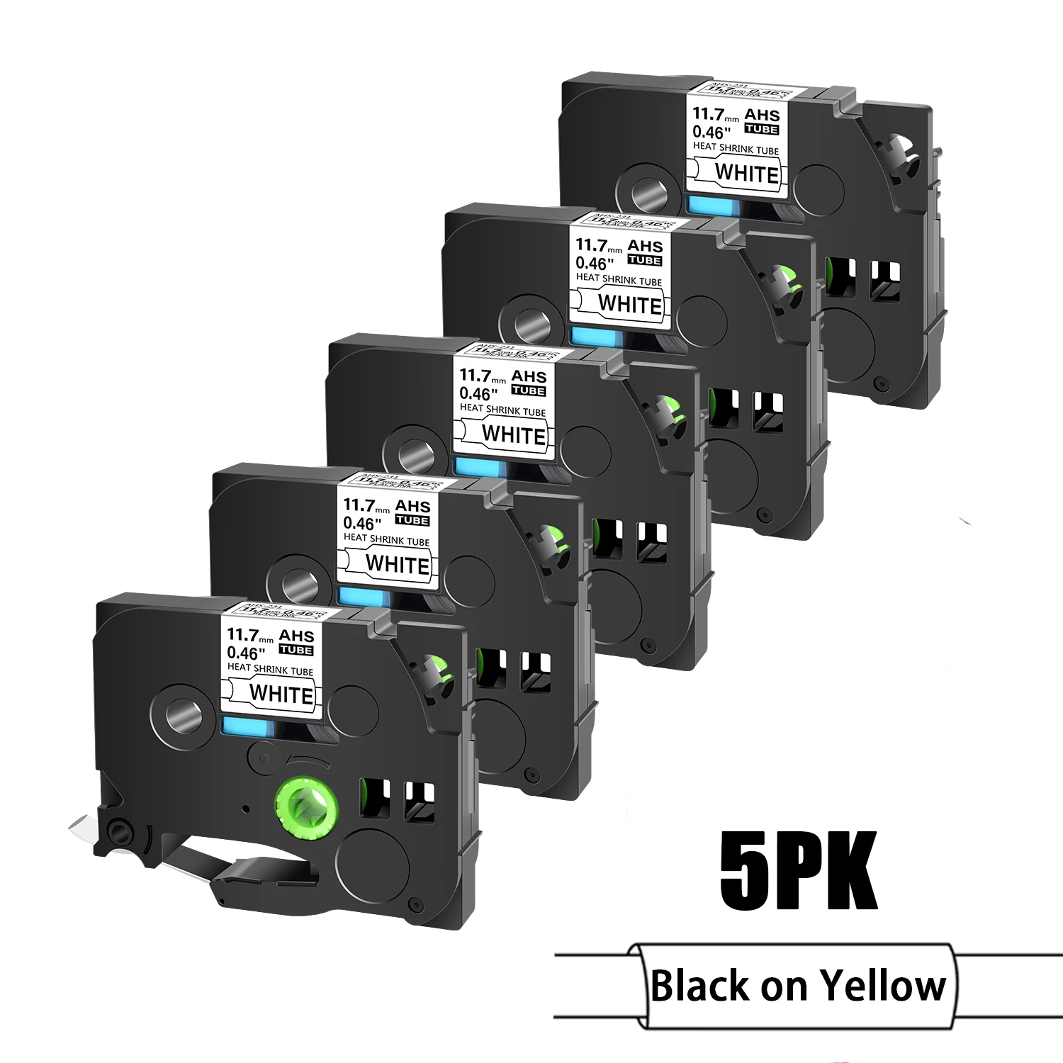 5/10 Stück Schrumpfschlauchband kompatibel mit Brother Hse-231 6/9/12/18/24mm Bändern für Brother Ptouch Drucker – Detail 8