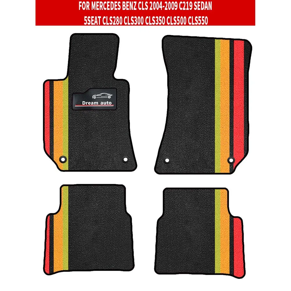 Car Mats For MERCEDES BENZ CLS 2004-2009 C219 Sedan 5seat CLS280 CLS300 CLS350 CLS500 CLS550 Car-Specific Mats Floor Mats