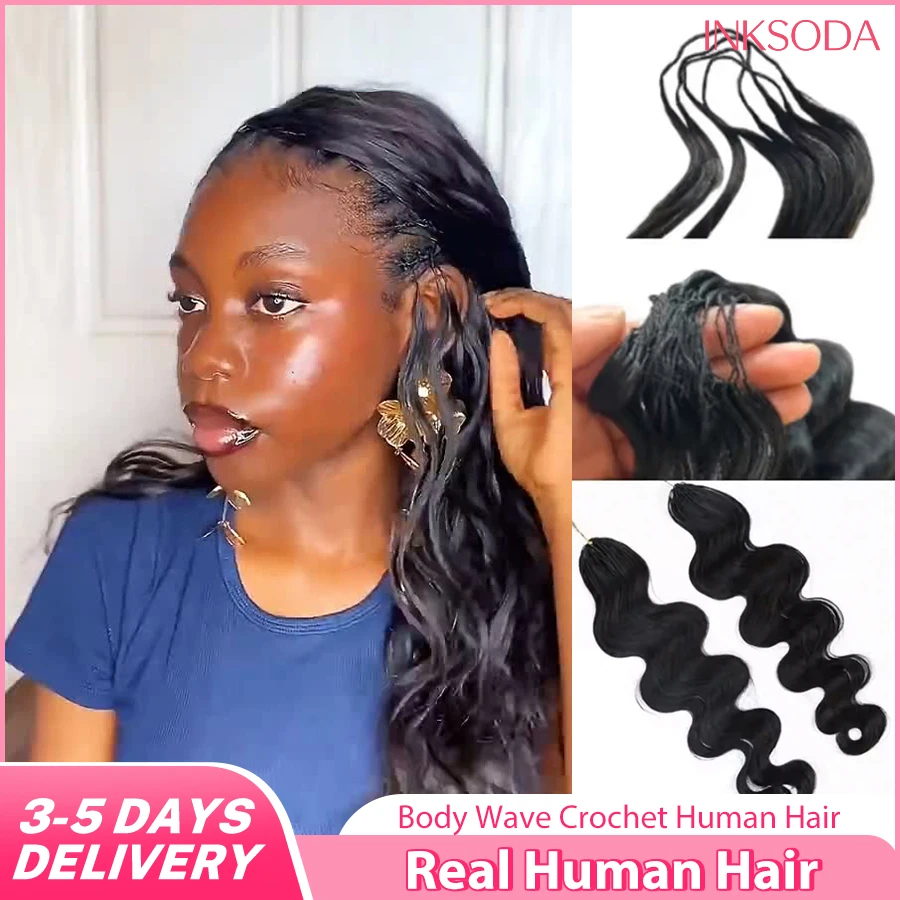 

12A 30 Inch Body Wave Crochet Human Hair Small Spirals Deep Pixie Curls Pre-Separated Knotless Extensions Miracle Knot Braids Easy Installation Extensions Body Wave Wigs Miracle Knots Crochet Human Hair braiding Hair Extensions Materials Bouncy Body Wave