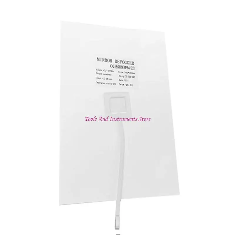 Anti Fog Film 12V Mirror Defogger Film for Bathroom ClearReflections Durable C7AC