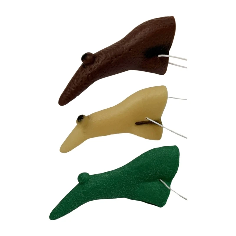 Q39C Stage Use Witch Nose Costume Prop for Halloween Parties, PVC Pointed Nose with Elastic Cord for Role Play Costumes