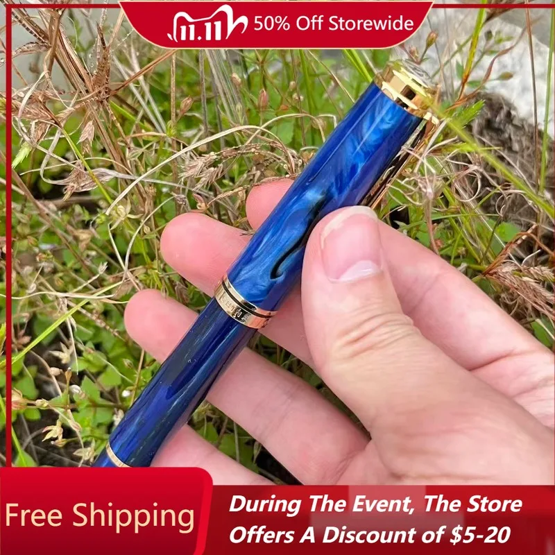 

PK KAIGELU 316, Admok M800 Piston Copper Structure Ink Absorption Fountain Pens Bock Schmidt Tip F M for Travel Business PENS