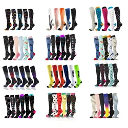 3/5/6 Compression Socks Cycling Football Exercise 20-30mmhg Sports Socks Varicocele Pain Relief Calf Swelling Elastic Knee Socks