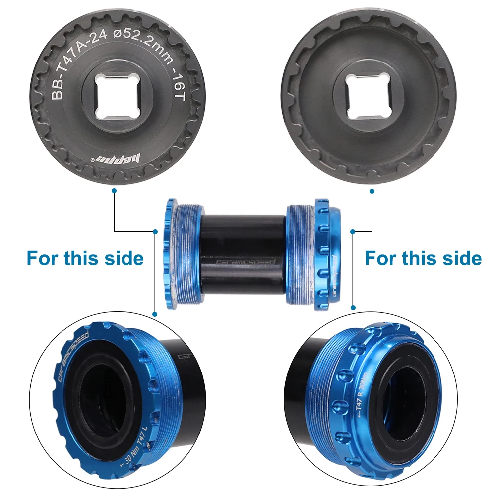 HEPPE 2 in 1 Bike T47 Bottom Bracket Installation and Removal