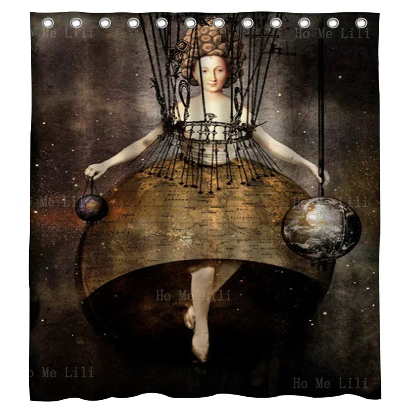 Pop Fantasy Surrealism Catrin Welz Stein Female Whimsical Hemlines World Art Prints Shower Curtain By Ho Me Lili