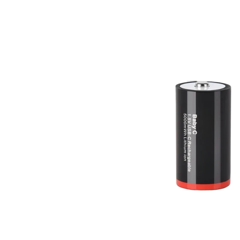 For Flashlight Gas Cooker Water Heater Radios Soshine C Size 1.5V 5000mwh Battery Lithium USB Rechargeable Batteries 4pcs