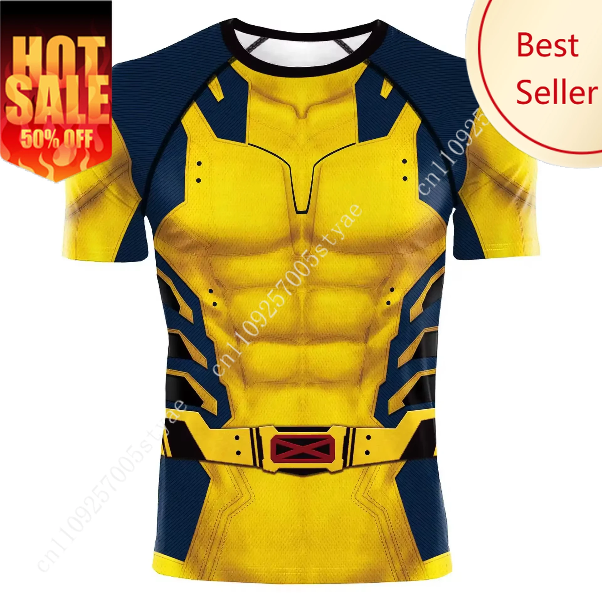 

Summer Men T Shirt Y2K Deadpool Wolverine 3 Costume Tshirt For MEen Short Sleeve Superhero Training Uniform Tracksuit Women Top