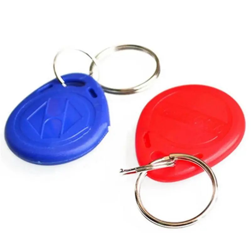 A92Z EM4100 Read Only EM4100 125Khz Card Proximity Token Keyfobs Plastic ID Card Keychain 5Piece