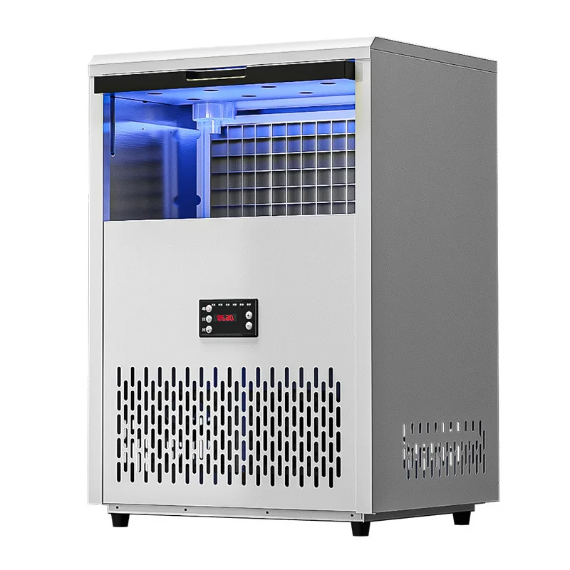 Large‑Capacity Low‑Power Automatic Ice Making Machine, for Home & Milk‑Tea Store, Compatible with Tap Water and Bottled Water