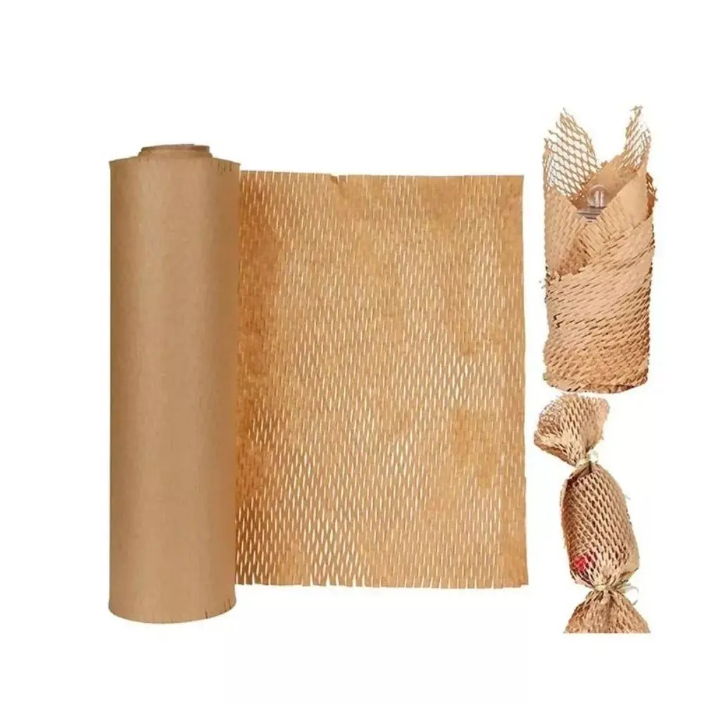 New Multifunction Honeycomb Packing Paper Space Saving Sturdy Kraft Paper Gift Packaging Transporting Supplies Grid Paper