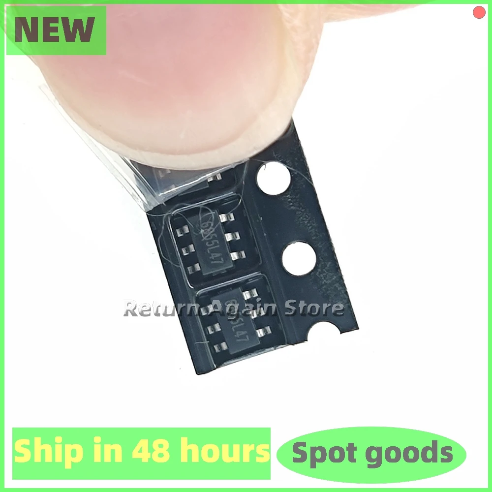 10PCS/LOT CR6855L silkscreen 6855L47 New Original SMT transistor small six pin power management chip