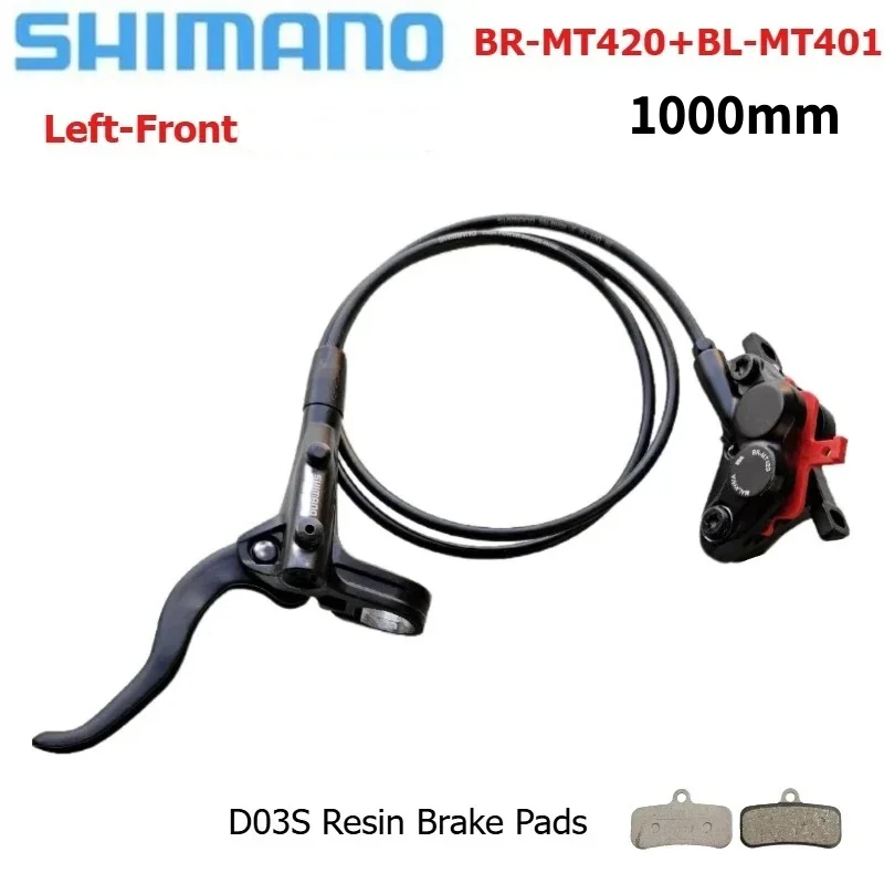 SHIMANO MT420 4-Piston Hydraulic Disc Brake Single Side BL-MT401
