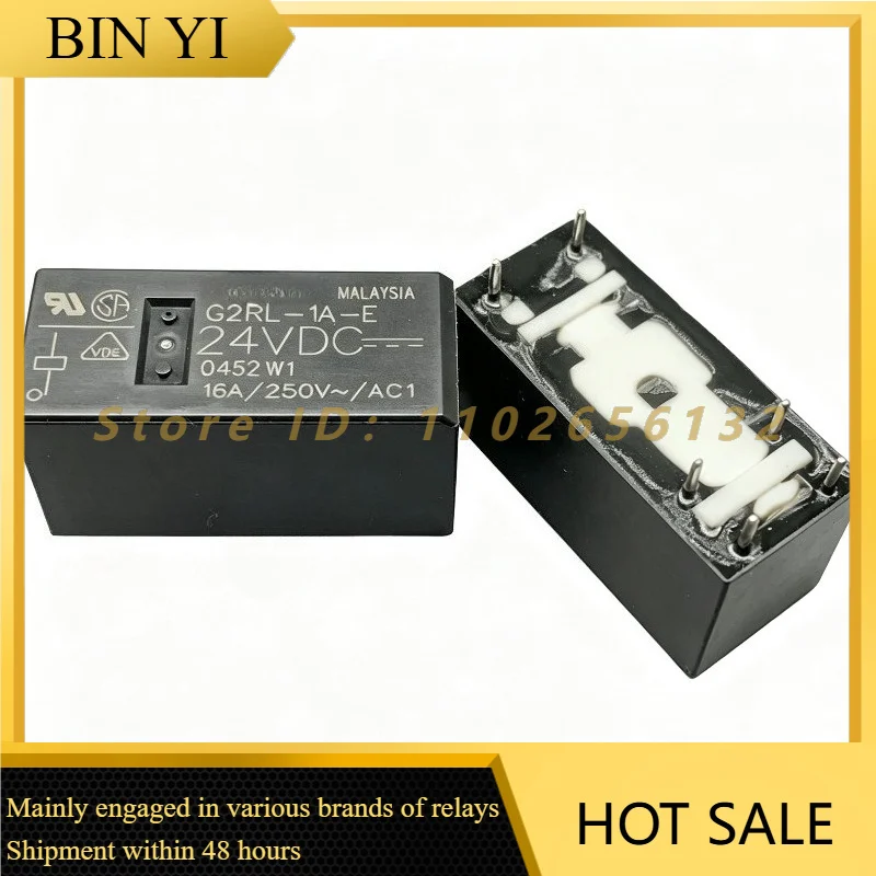 G2RL-1A-E Power Relay 24VDC Coil 16A 250VAC 8 Pin PCB Mount Electromagnetic Relay for Industrial Control