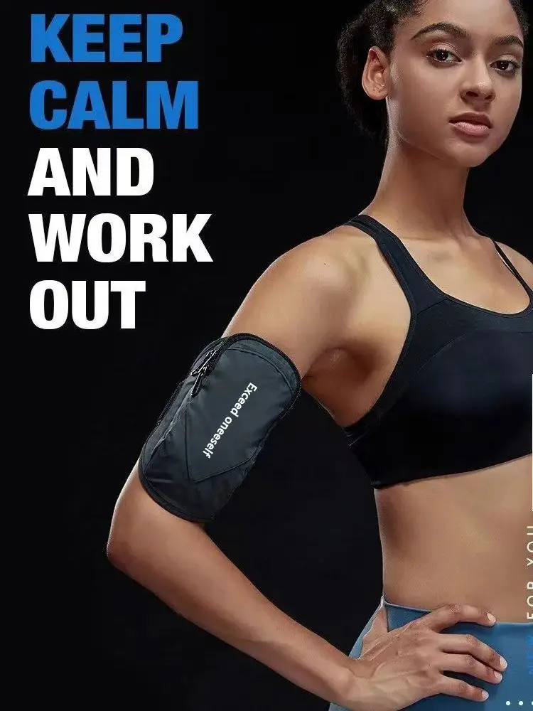 AliExpress NONE 7.2 Inch Outdoor Running Sports Phone Holder Armband iPhone 15 14 13 12 11 X XR Xs Max Samsung Arm Wrist Universal Gym Armbands