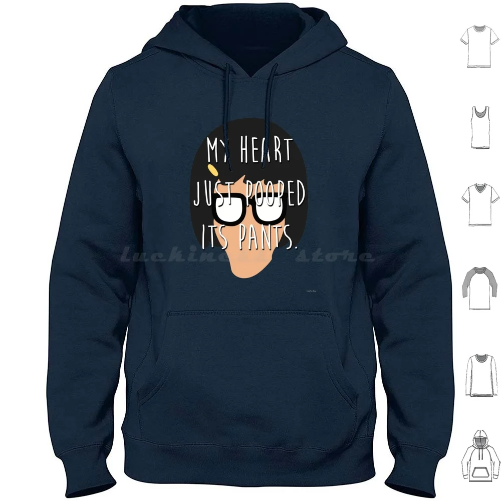 Tina Heart Hoodies Long Sleeve Tina Belcher Bob Tina Cartoon