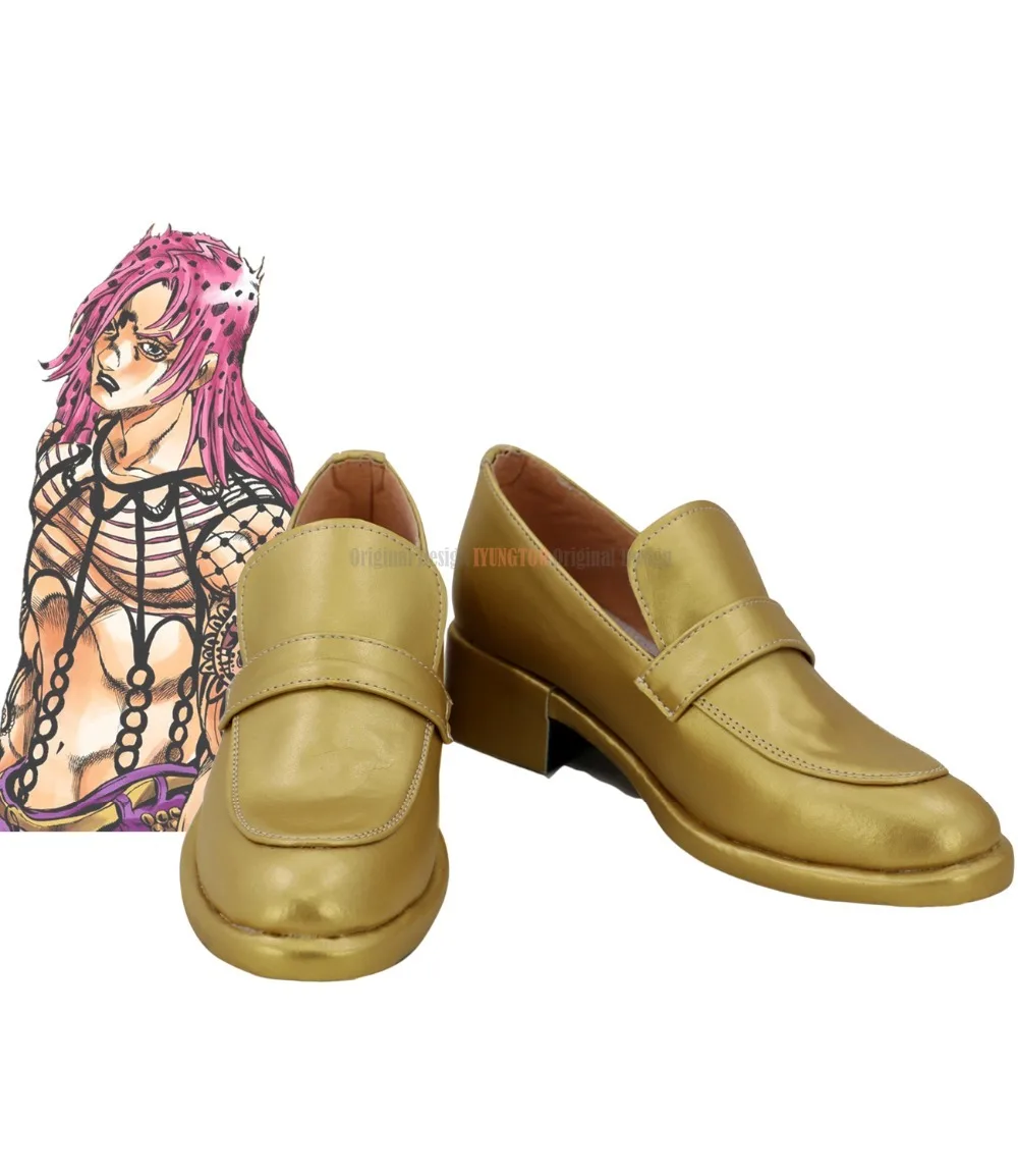 

Diavolo Cosplay Shoes JoJo's Bizarre Adventure Diavolo Cosplay Golden Shoes Boots Custom Made