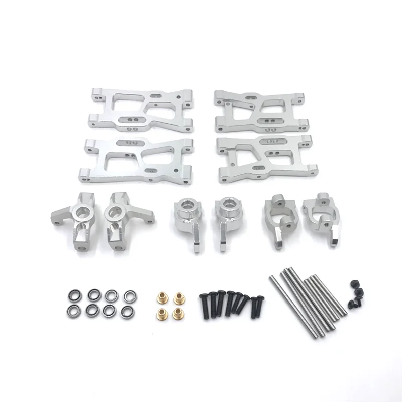 Metalen upgrades zwenkarm stuurbekerlagers 6-pack voor Wltoys 144010 144001 144002 124016 124017 124018 124019   RC auto-onderdelen