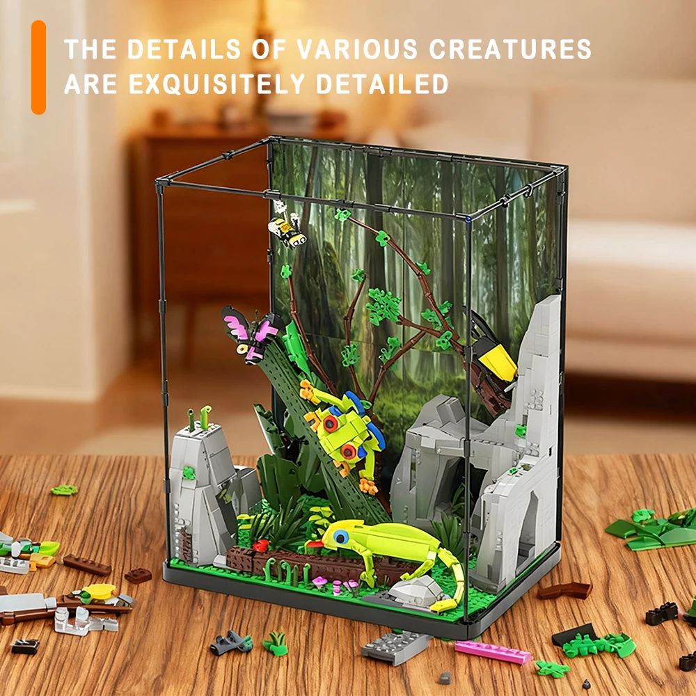 Tropical Incubator Building Blocks Assembly Model Bricks Sets Module Educational Toys Desktop Decor Christmas Gift For Kids