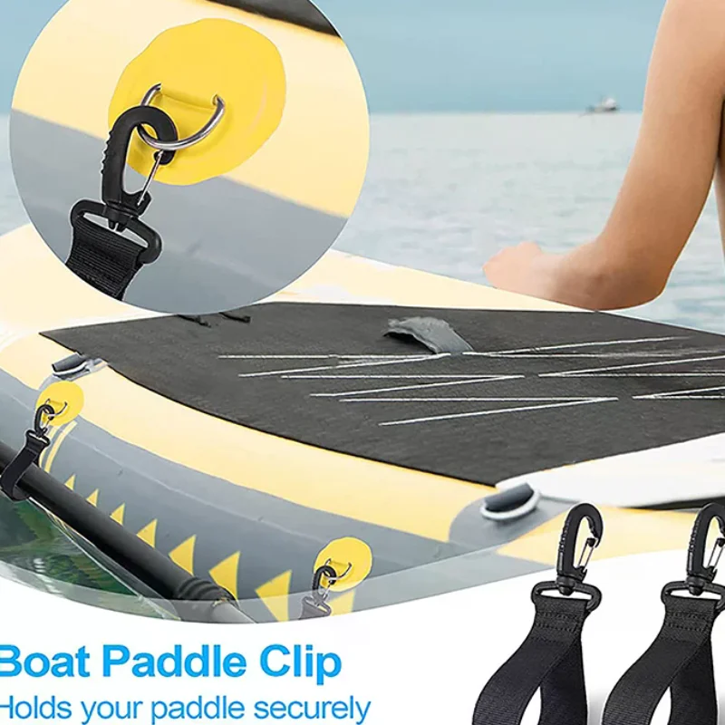 2Pcs Double Pack Kayak Paddle Magic Buckle Strap Clip For Sup Paddle Board Inflatable Paddle Outdoor Rowing Surf Boat Buckle