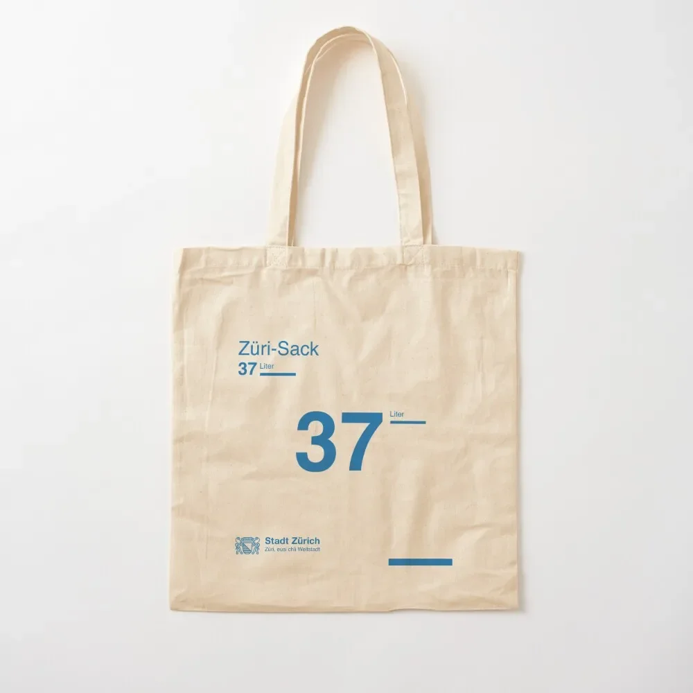 

37 liters of Züri sack Tote Bag canvas shopping bag Canvas Tote Bag