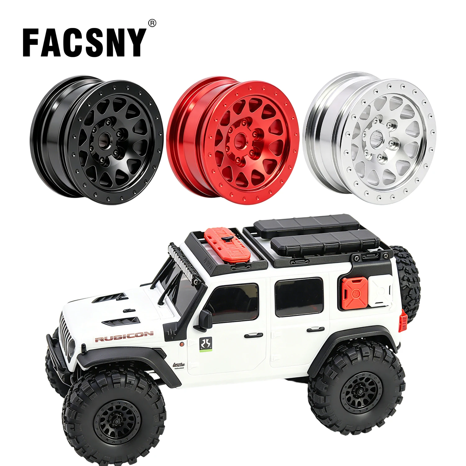 0,7 Zoll CNC Aluminiumfelgen mit Reifen und Messing für Axial SCX30 1/30 RC Crawler Jeep Wrangler JLU Ford Bronco Upgrade-Teile