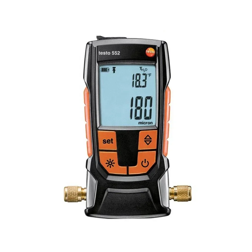 Testo 552 Digital Vacuum Micron Gauge with Bluetooth and Coupler 0560 5522 Vacuum Measuring Instrument 0-26.66mbar