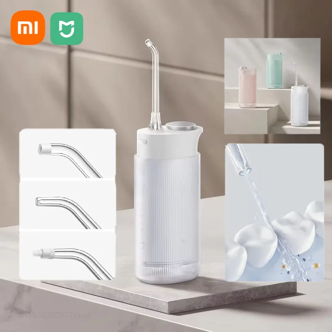 

Xiaomi MIJIA Portable Electric Oral Irrigator F400 Mini Telescopic Dental Water Jet Water Flosser Whitening Bucal Tooth Cleaner