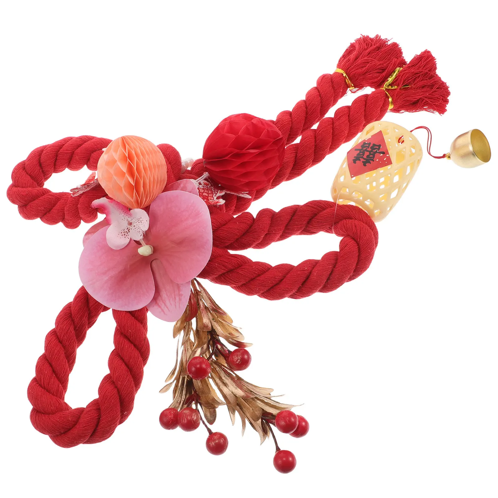 Chinese Knot Hanging Ornament Red Tassels Spring Festival Car Interior Decoration Home Office DIY Craft Good Luck Pendant