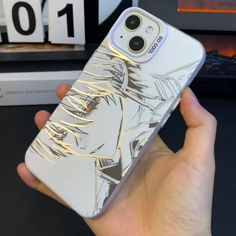 أنيمي Kaneki كين قضية الهاتف آيفون 16 15 14 13 12 11 17 برو ماكس زائد الهواء البسيطة 17ProMax اليابان الكرتون طوكيو الغول الغطاء الخلفي