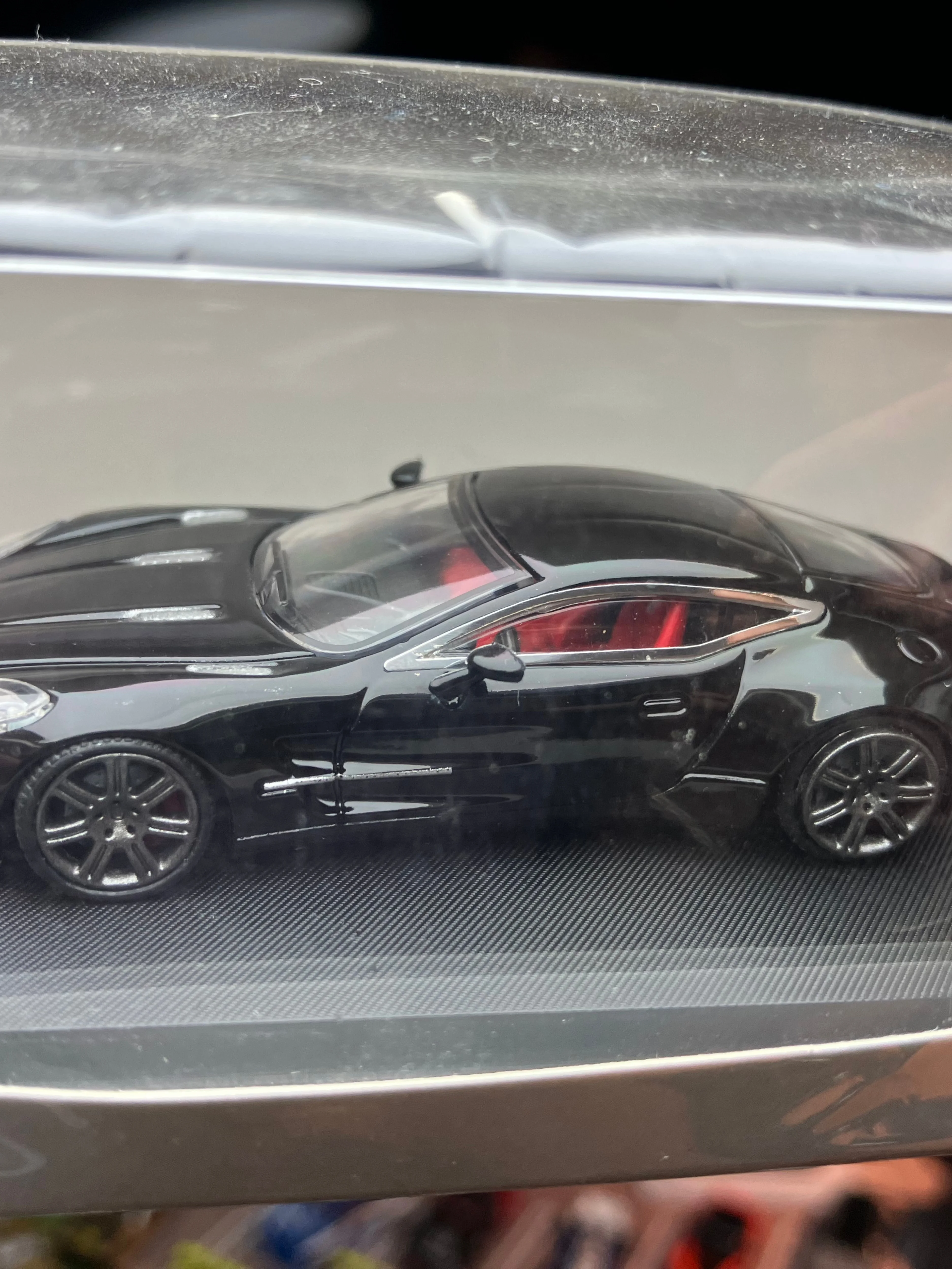 MJ 1/64 One 77 Black Diecast Model Car Collection Limited Edition Alloy