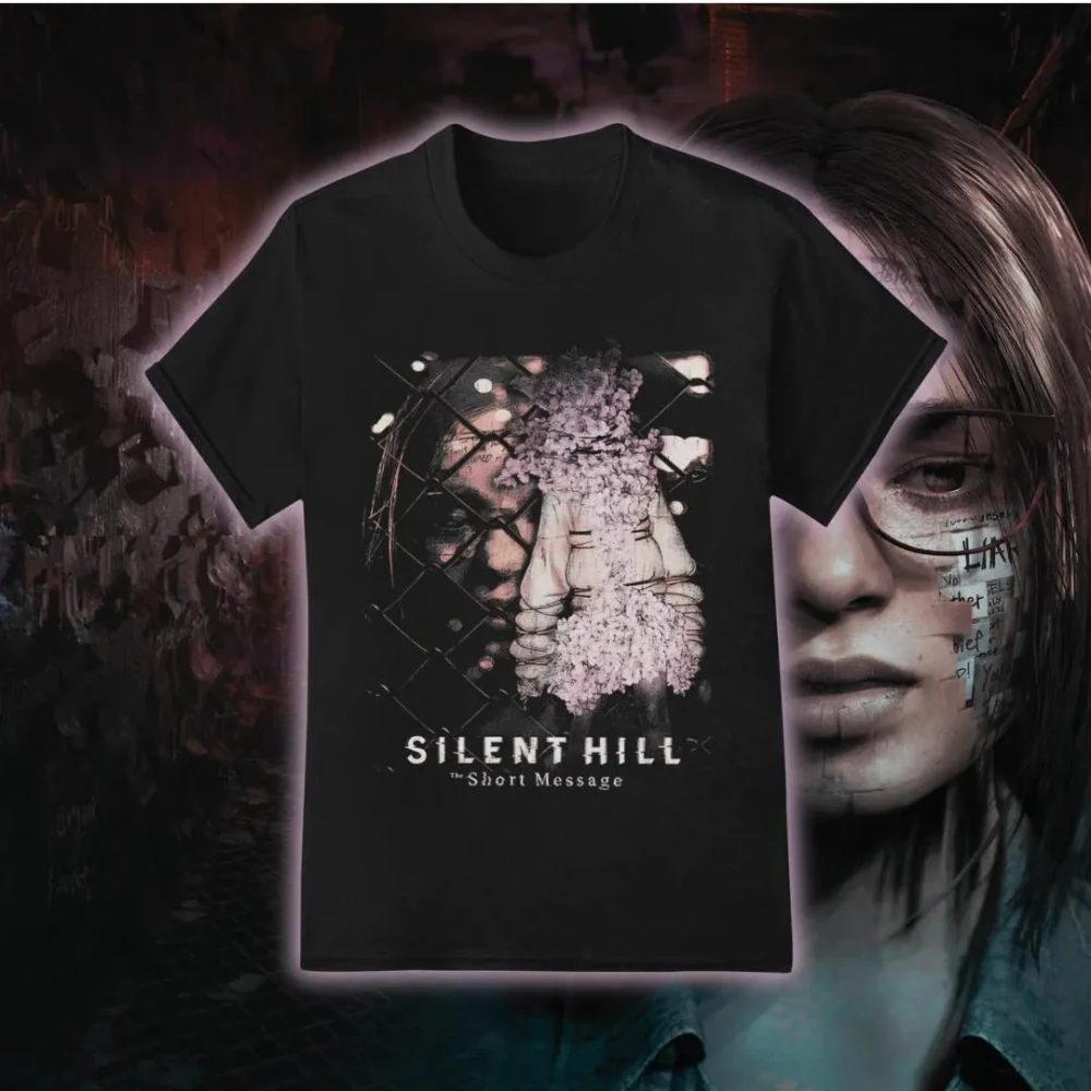 Silent Hill exklusives Retro-Horror-Grafik-T-Shirt, Unisex-Kleidung, Videospiel-Zubehör, die perfekte Wahl für Gamer
