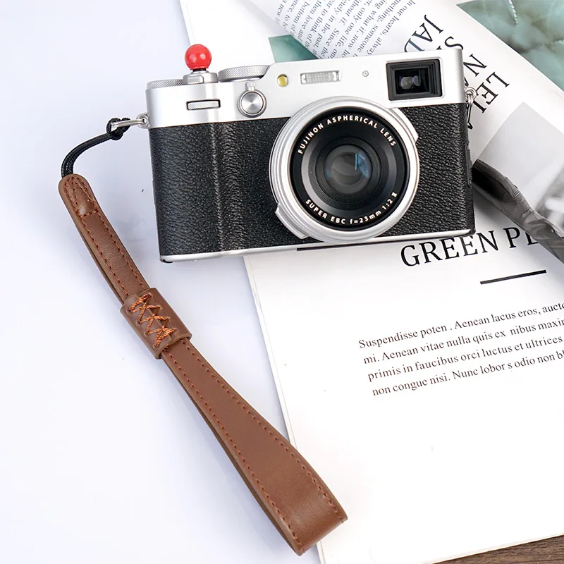 Cameraband Polsband Handriem Voor Slr Dslr Camera Sony Canon Fuji Fujifilm Pentax Panasonic Ccd Vlog Cam Leren Band Fit