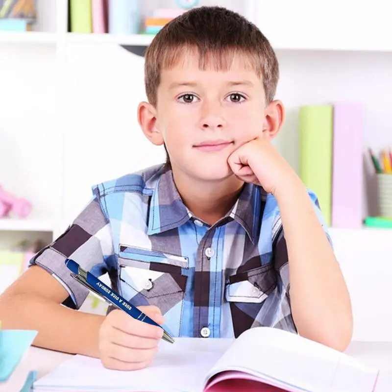 قلم حبر جاف متعدد الوظائف مع طرف القلم ، مجموعة قلم اللمس المحمولة للمنزل ، الفصول الدراسية ، الجدة المدرسة ، 7 قطعة