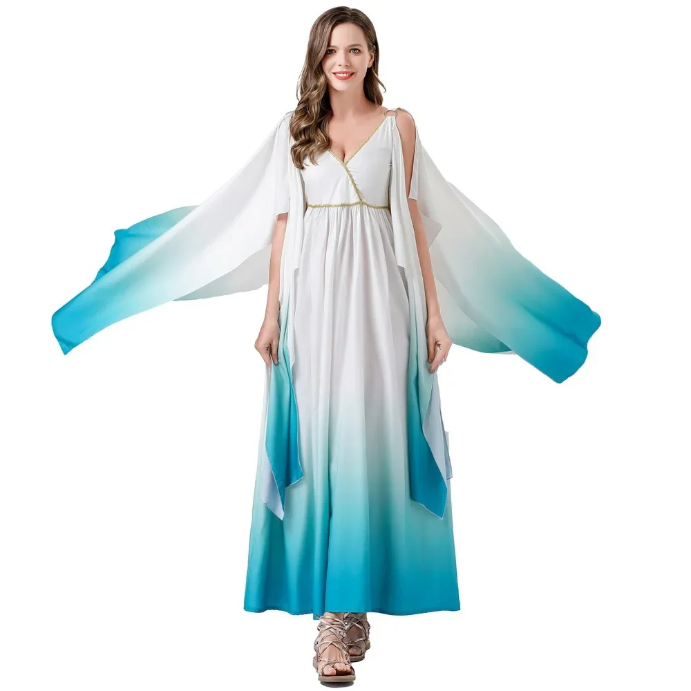 

Adult Roman Princess Dress Women's Greek Goddess Dress Costume Sexy Cleopatra Queen Cosplay Halloween Greek Princess Dress