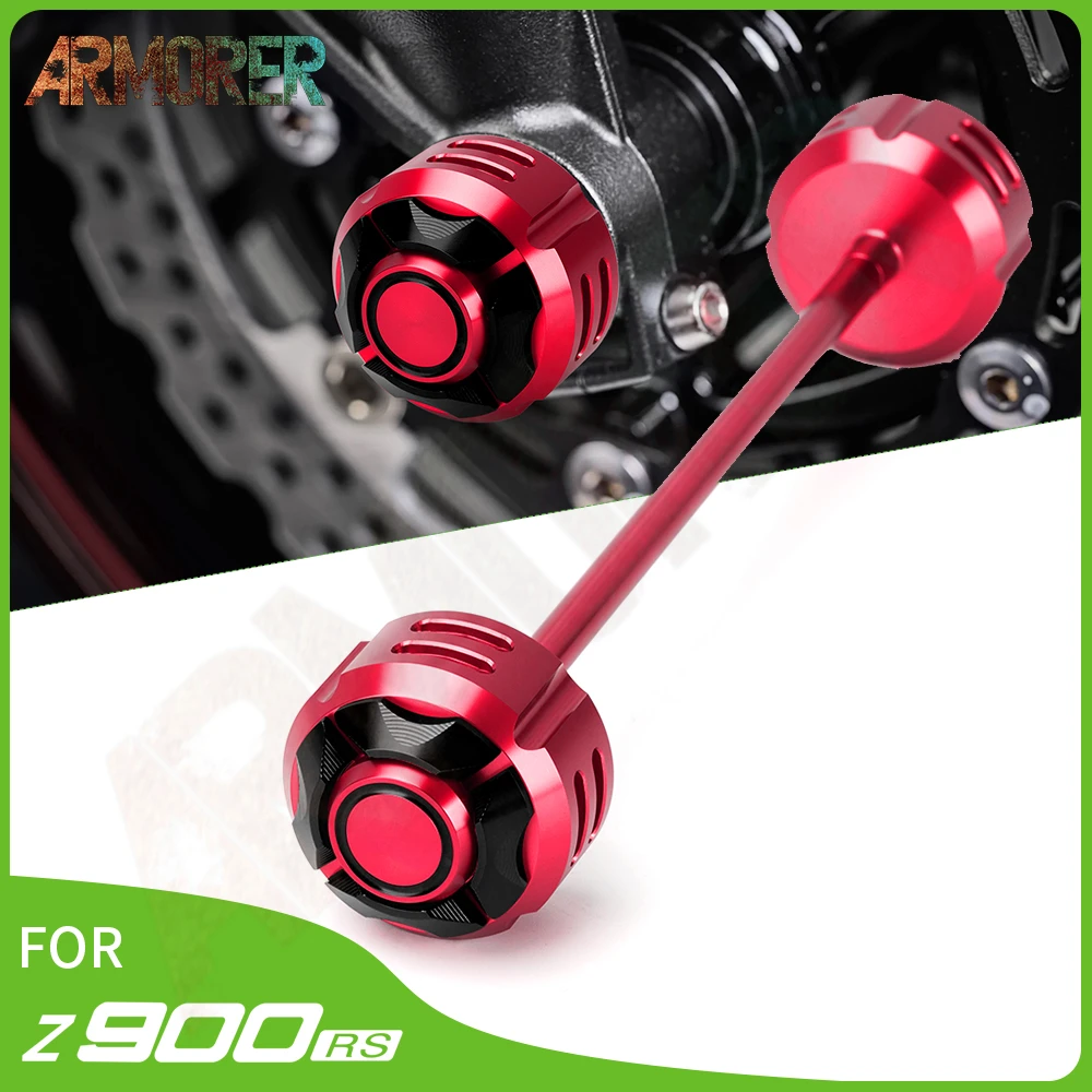 

z900 Front Axle Fork Crash Sliders Wheel Protector Motorcycle Accessories For KAWASAKI Z 900 Z900RS Z 900RS Z900 RS 2017 - 2022