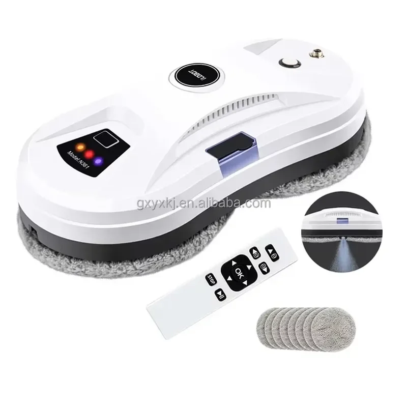 Cordless Window Vacuum Cleaner Rechargeable Glass Cleaning Robot Automatic Spray Wall Washer Wireless Home Appliance Tool