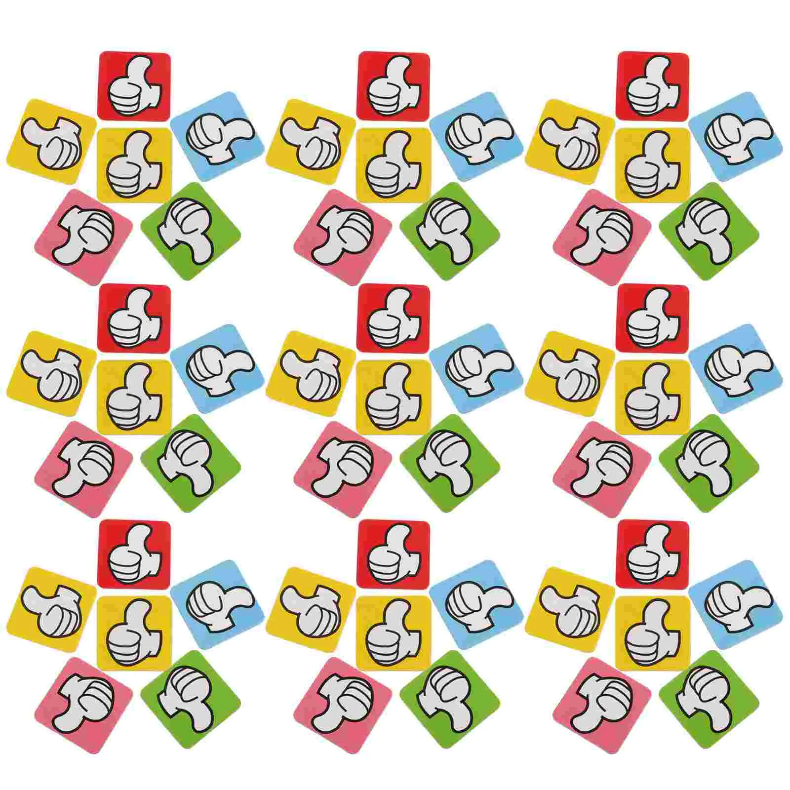 100 Pcs Thumbs up Tile Magnetic Sticker for Kids Gift Shaped Magnets Incentive Decals Bulk Stickers Inspirational Refrigerator