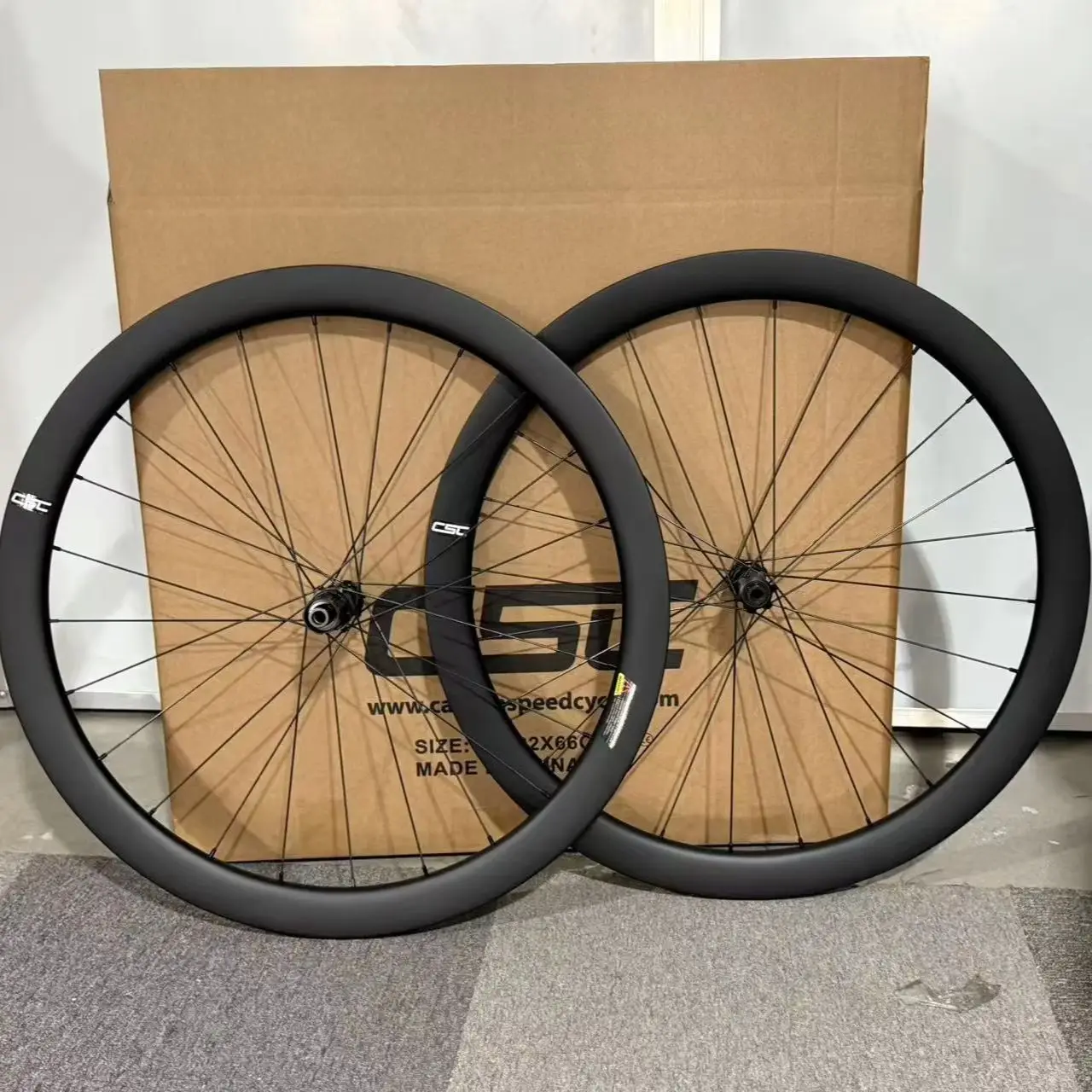 CSC 1290g 700C Gravelbike Carbon-Laufräder Center Lock Scheibenbremse 54T Ratchet 23/29mm Innenweite 35-58mm Tiefe Carbon-Laufräder