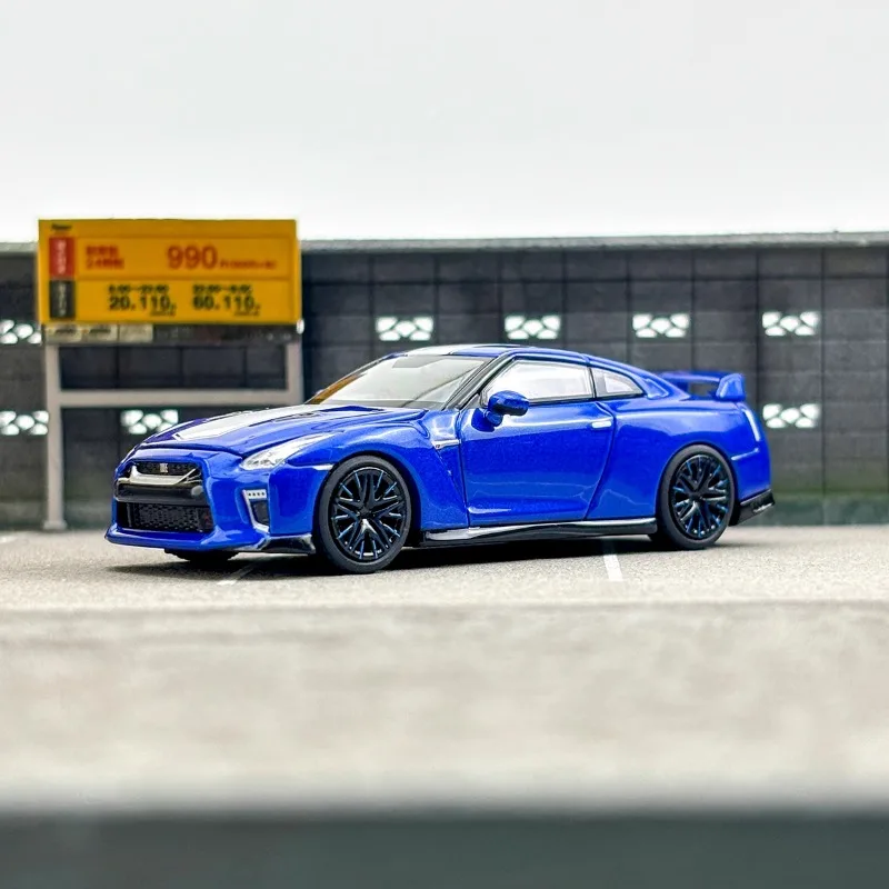 Mh Schaal 1/64 Nissan GT-R R35 50e Verjaardag Editie Limited Alloy Speelgoed Motorvoertuig Diecast Metalen Model Geschenken