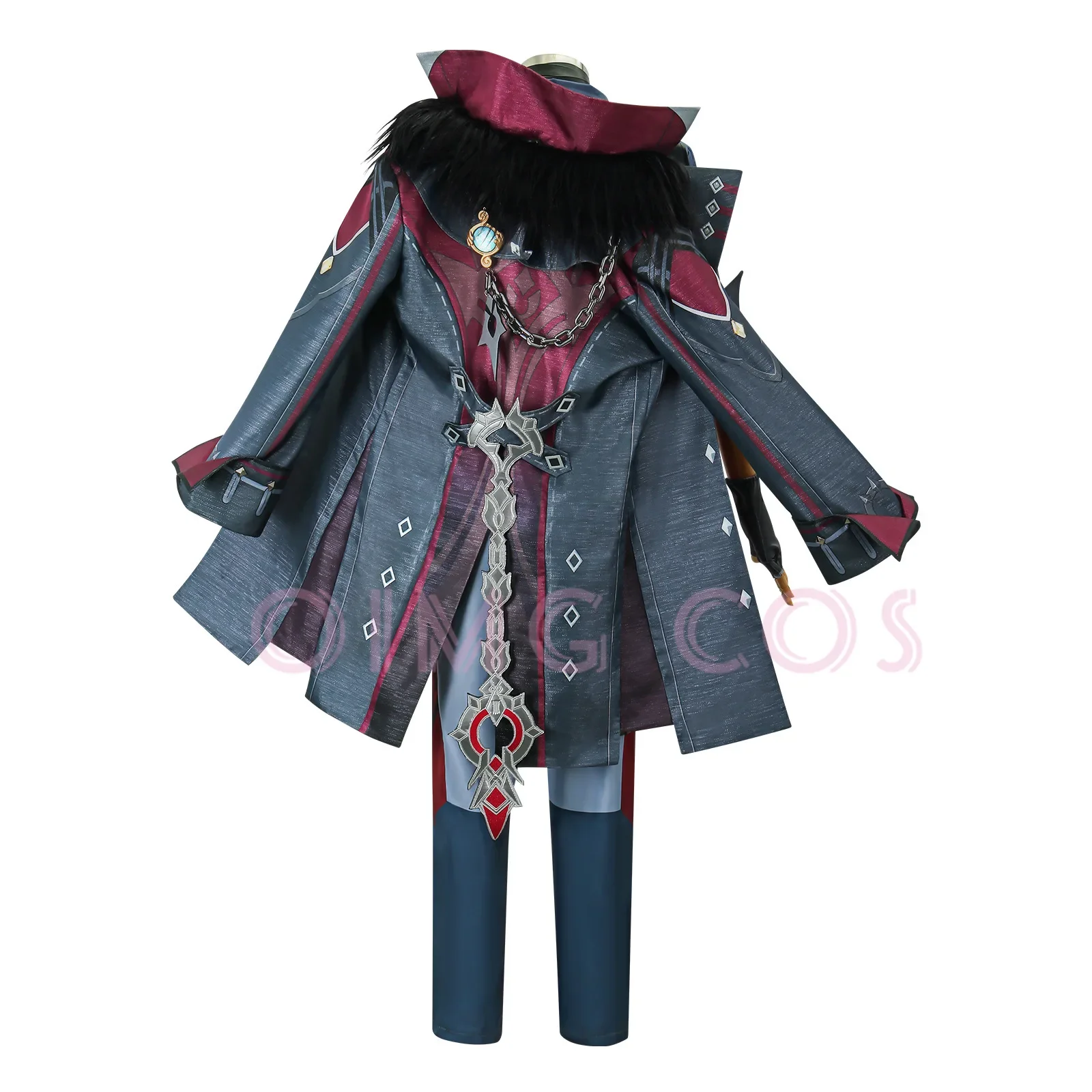 Genshin Impact Wriothesley Cosplay Costume Uniform Wig Cosplay Chinese  Anime Style Men Game Halloween Costumes view 2