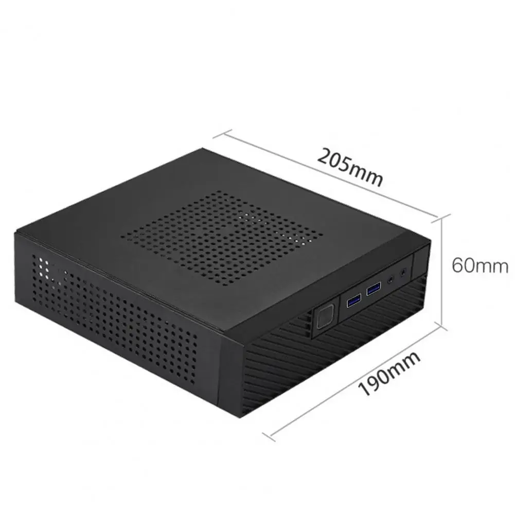 Portable Computer Chassis Mini Itx Computer Case with Usb 2.0 3.0 Ports Hd-compatible Audio Ports Quick Heat Dissipation for Pc